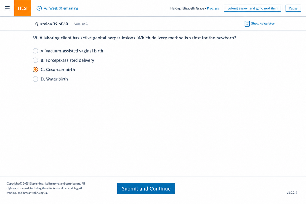 WGU D447 Women's & Children's OA3