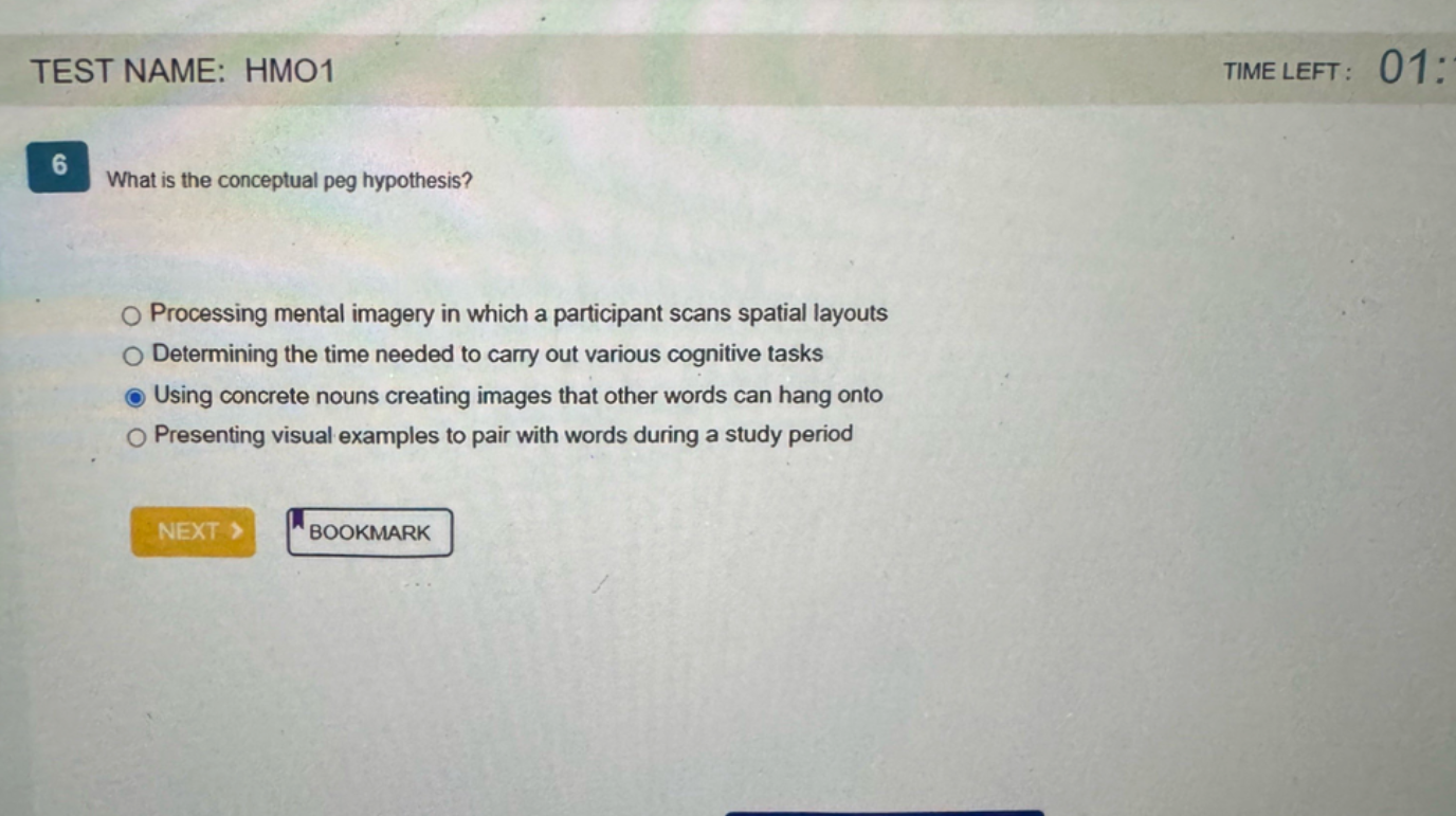 WGU D570 Cognitive Psychology OA1