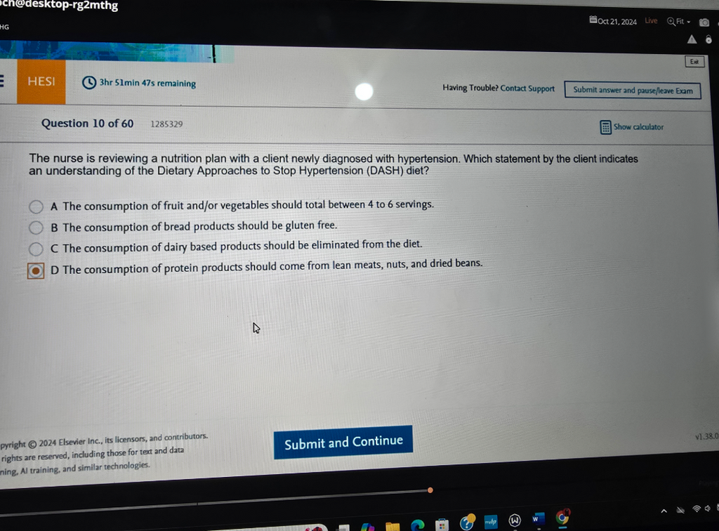 WGU D440 Health and Wellness Through Nutritional Science OA2