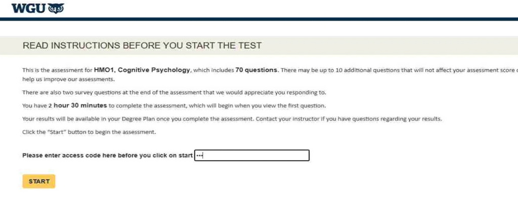WGU D570 Cognitive Psychology OA2